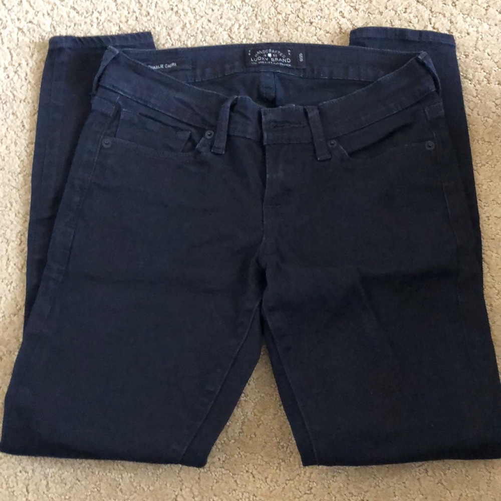 Lucky Brand Black “Charlie Capri” Jeans